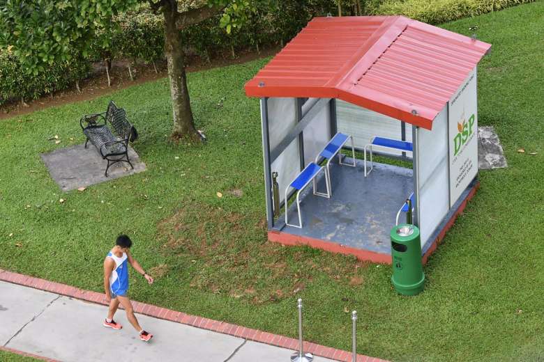 Nee Soon South area, Singapore, designated smoking points