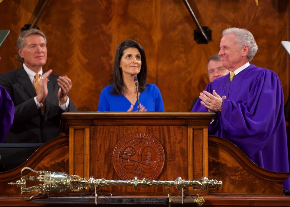 Nikki Haley confirmed as the next Ambassador to the UN by the US Senate.