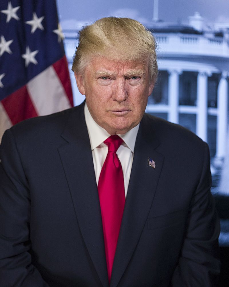The US President Donald Trump