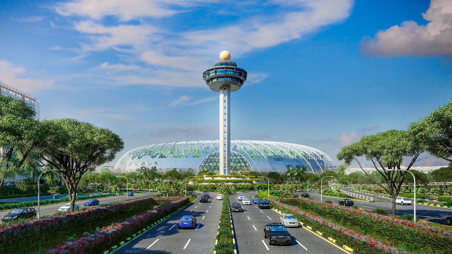 Changi airport in Singapore