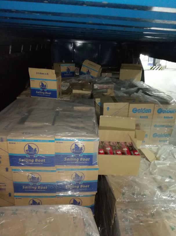 The seized cigarette cartons