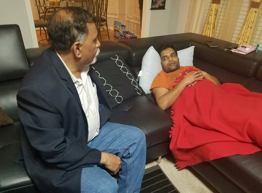 Consul R D Joshi meets Alok Madasani Photo courtesy: Anupam Ray Twitter