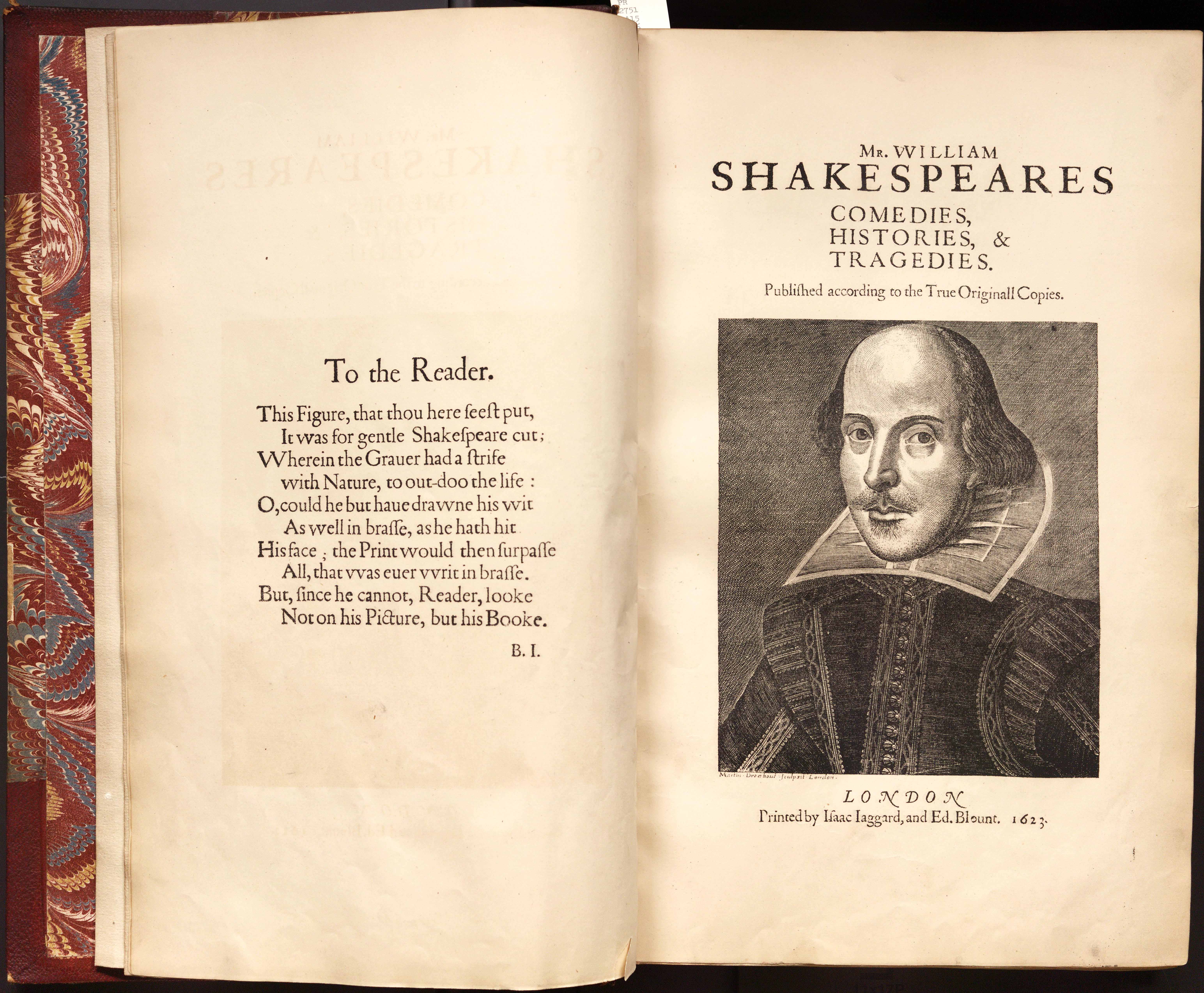 William Shakespeare's first anthology of plays- First Folio,being showcased at the National Library.