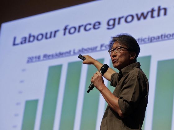 Minister of Manpower Lim Swee Say at Kent Ridge Ministerial Forum 2017. Photo courtesy: Wee Teck Hian