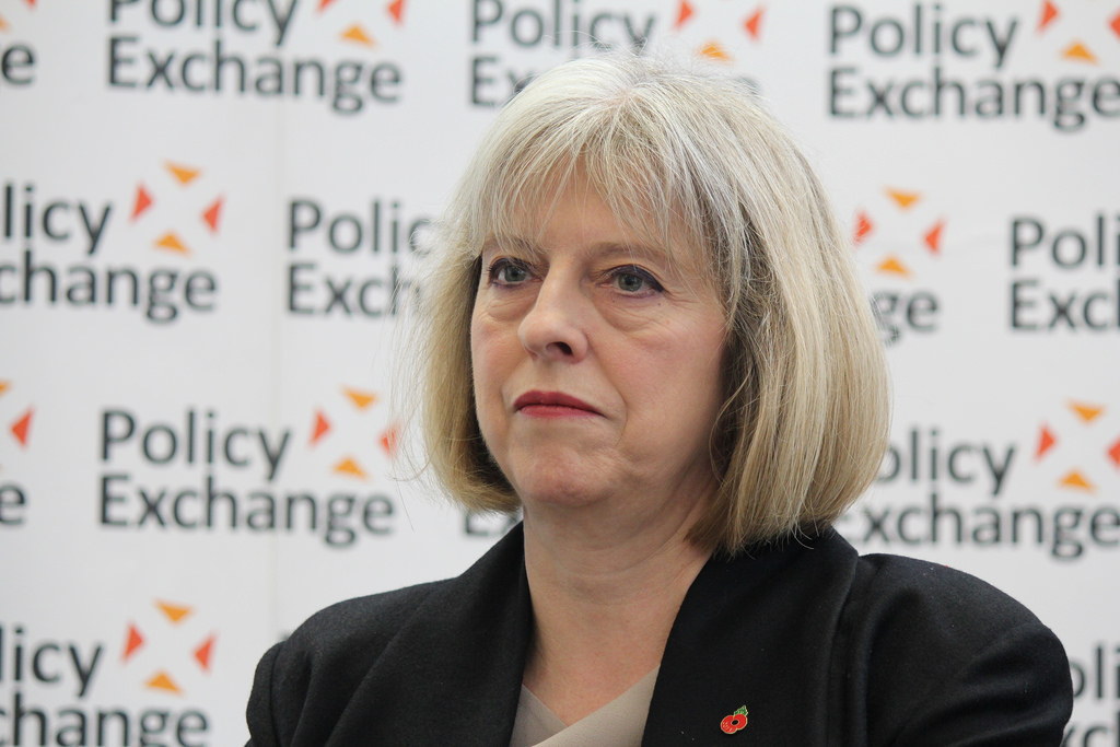 UK PM Theresa May.