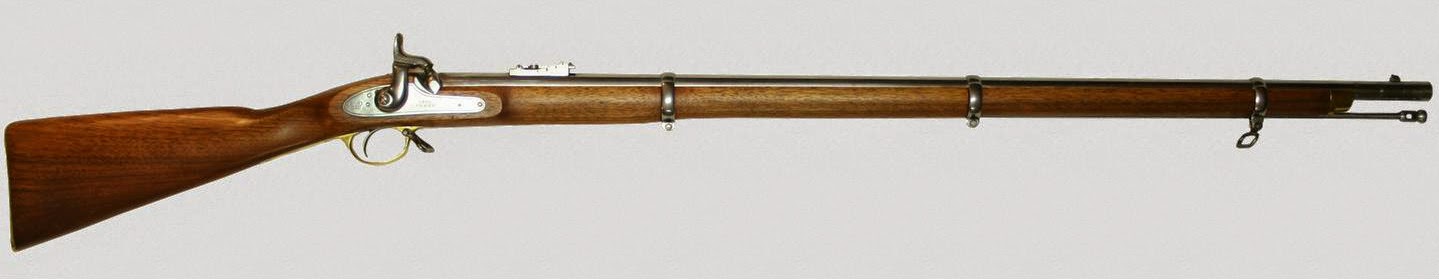 The new Enfield rifle which was introduced in the army of East India Company.