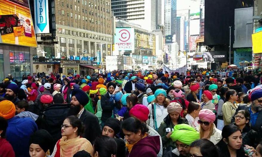 ‘The Sikhs of New York’ celebrate Turban Day at Times Square 