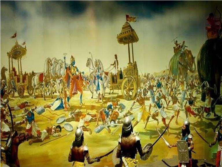 The ninth day of the battle at Kurukshetra. 