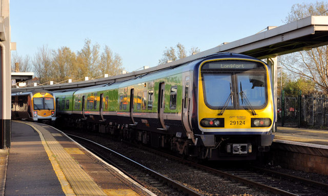 Irish Rail train. 