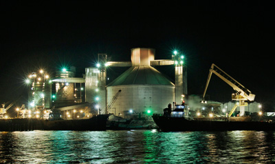 A factory of Crown Cement manufacturing. 