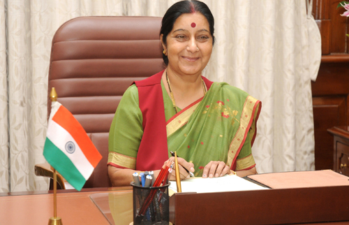 Indian Minister for External Affairs (MEA) Sushma Swaraj