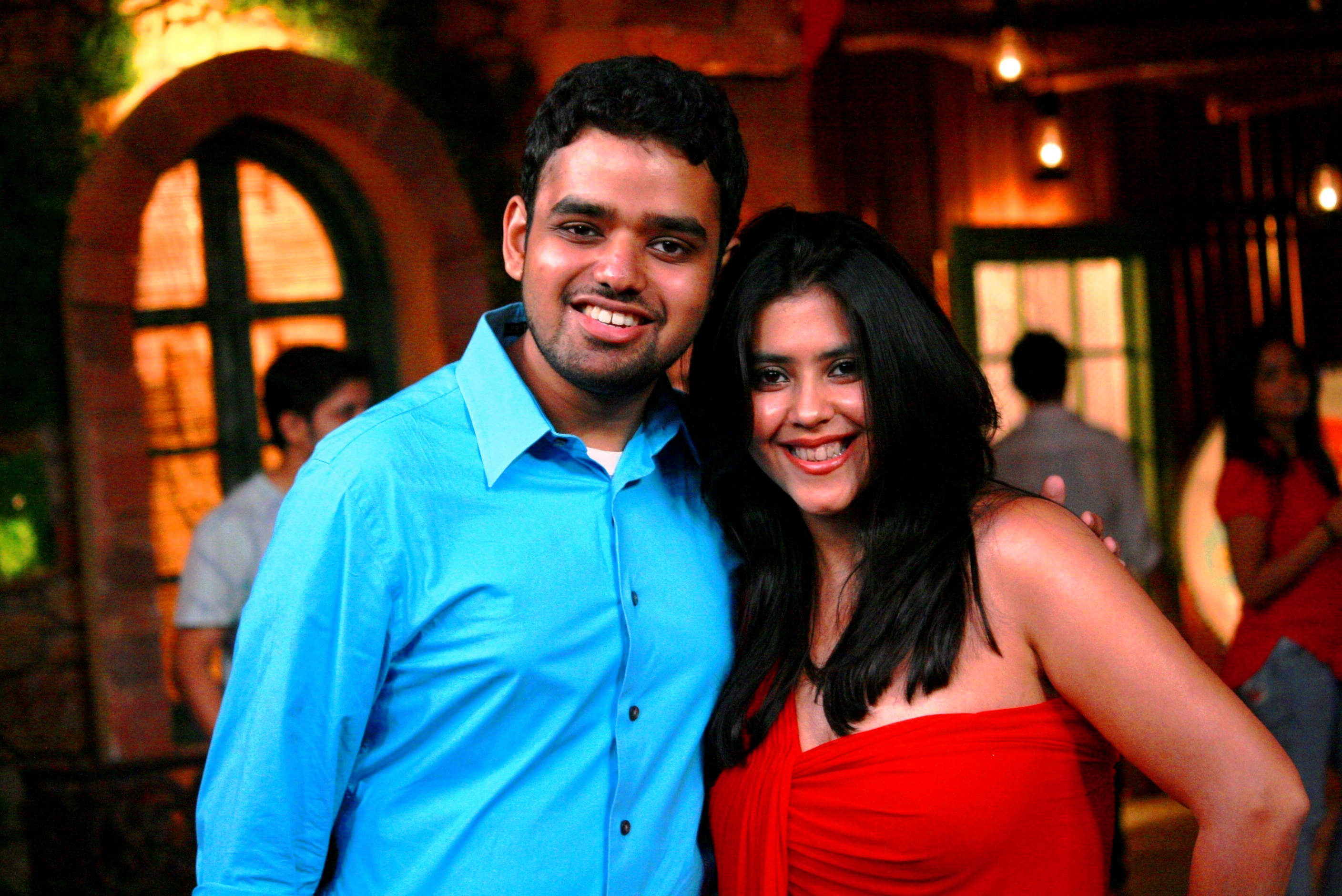 Kovid Gupta with Ekta Kapoor Joint Managing Director and Creative Director of Balaji Telefilms Photo courtesy: Kovid Gupta