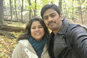 Srinivas Kuchibotla (left) with his wife Sunayana Domula.