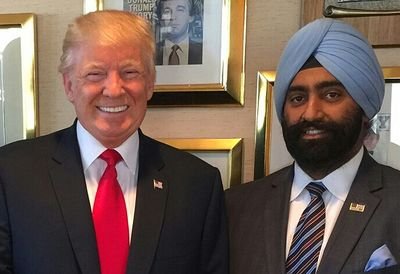 Jasdip Singh with US President Donald Trump