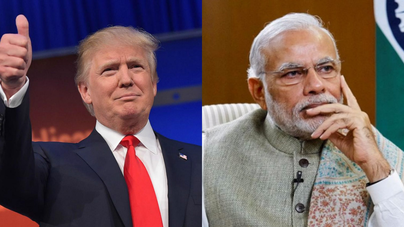 US President Donald Trump and Indian Prime Minister Narendra Modi.