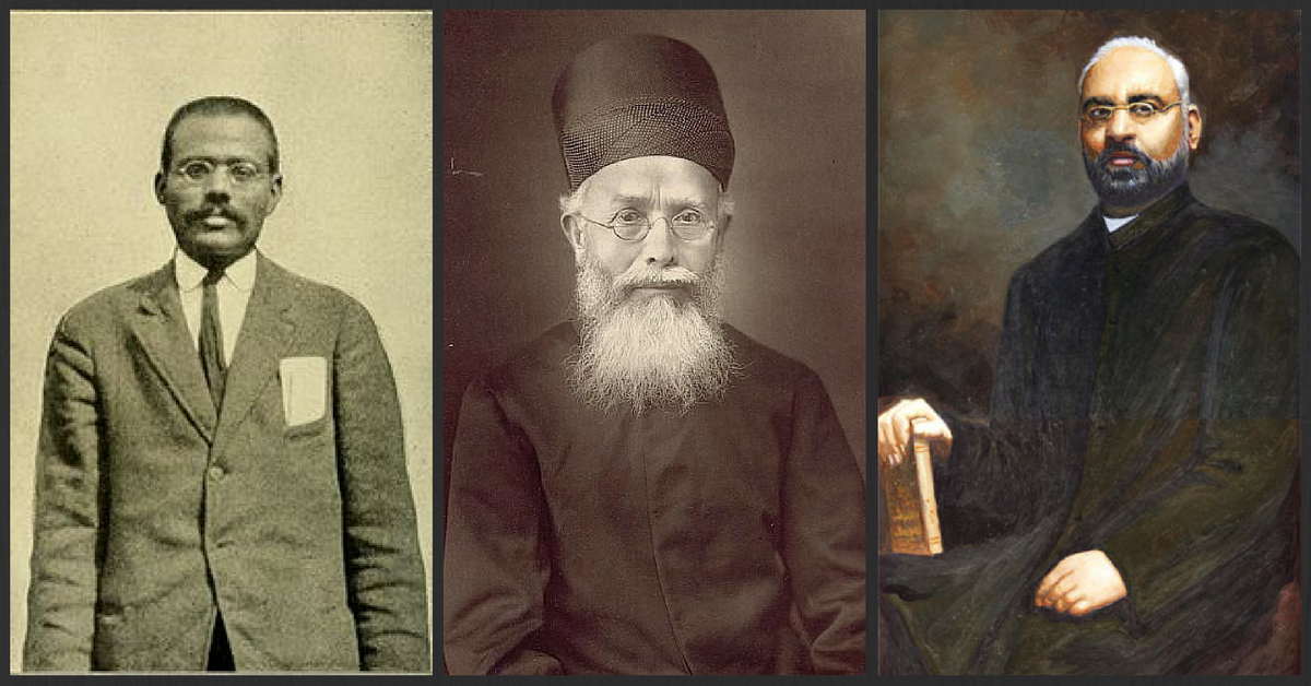 From left: Lala Har Dayal, Dadabhai Naoroji and Shyamji Krishna Varma