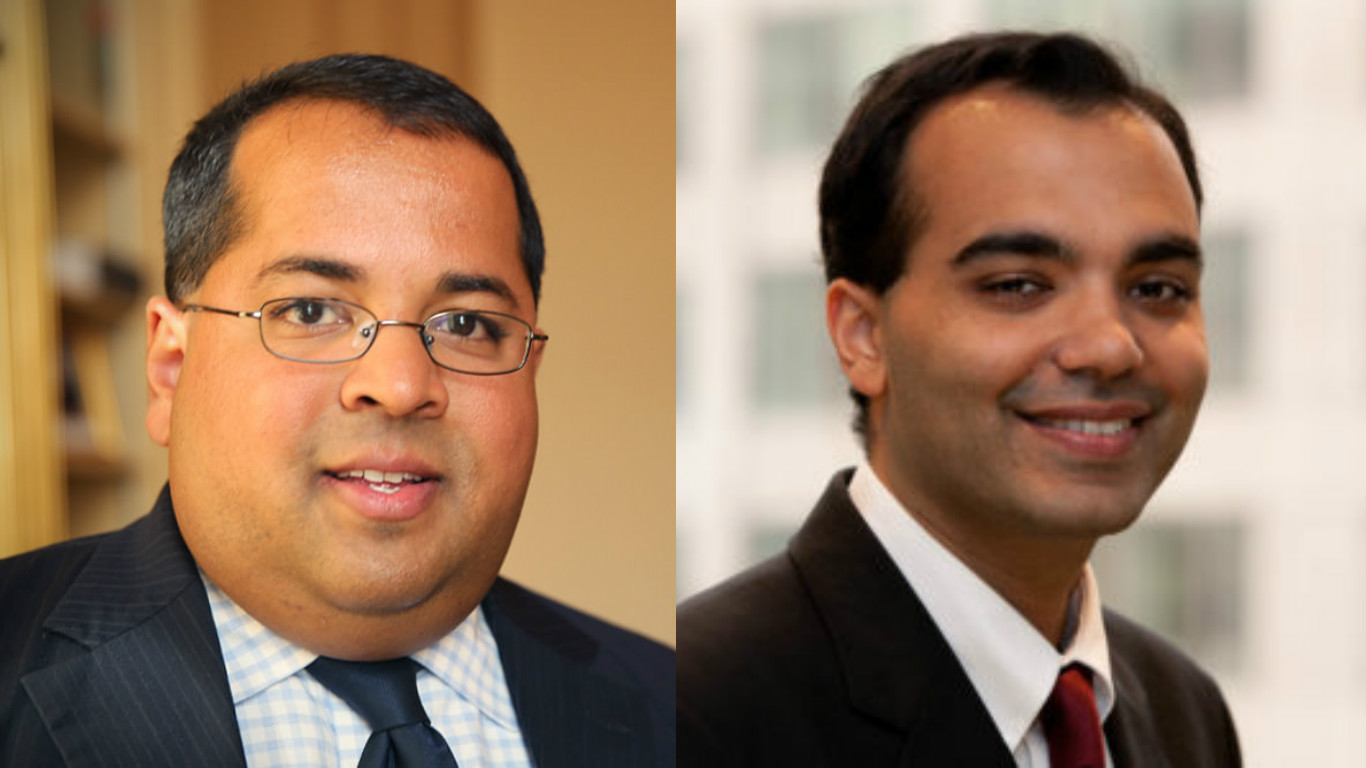 Neil Chatterjee (left) and Rohit Chopra