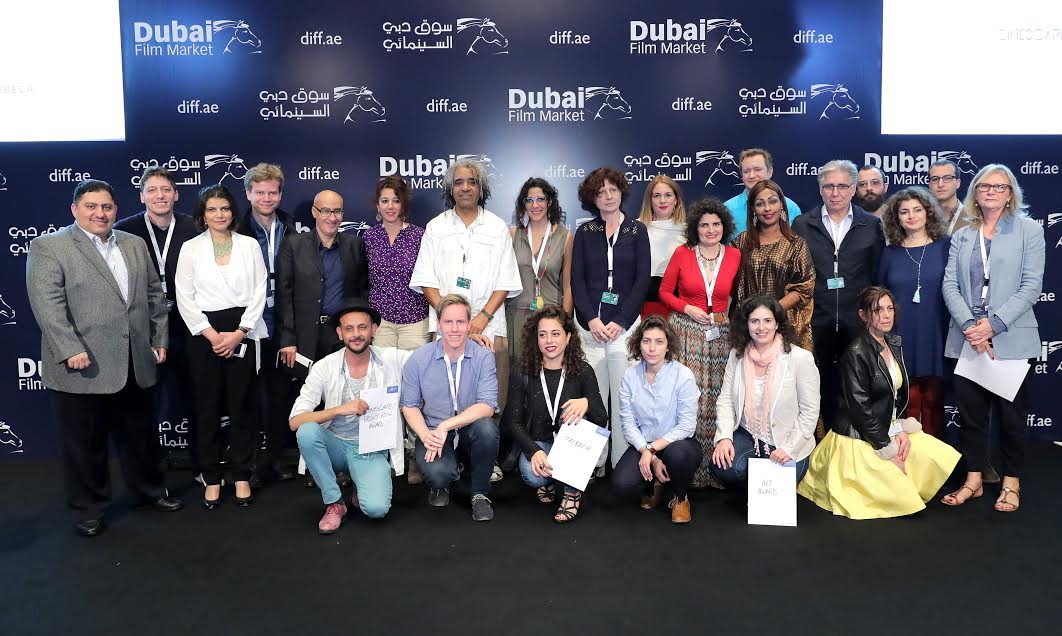 Dubai Film Connection (DFC) project winners during the thirteenth edition of DIFF.