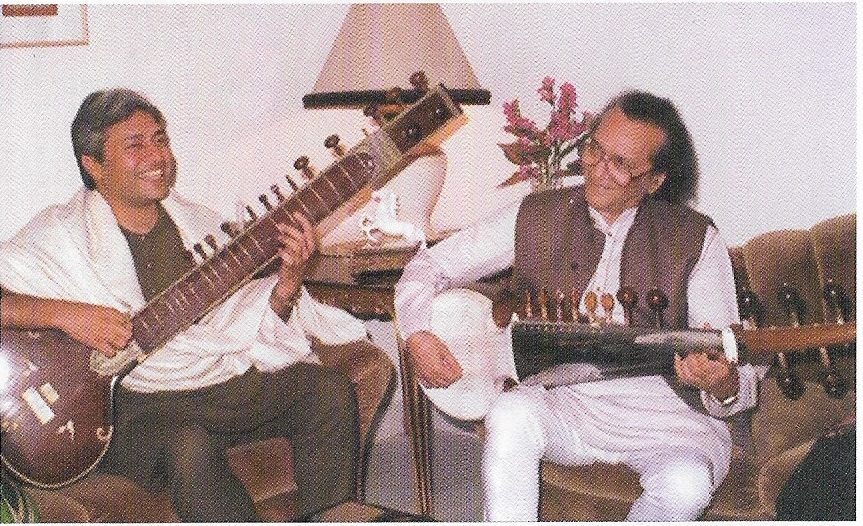 Ustad Amjad Ali Khan with Pandit Ravi Shankar Photo courtesy: Master on Masters