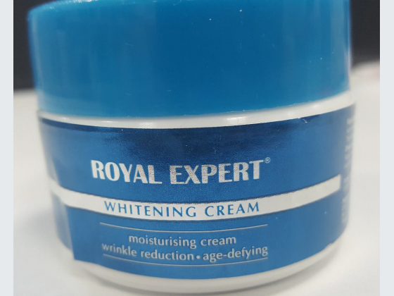 Royal Expert Whitening Cream which was found to contain high levels of mercury.
