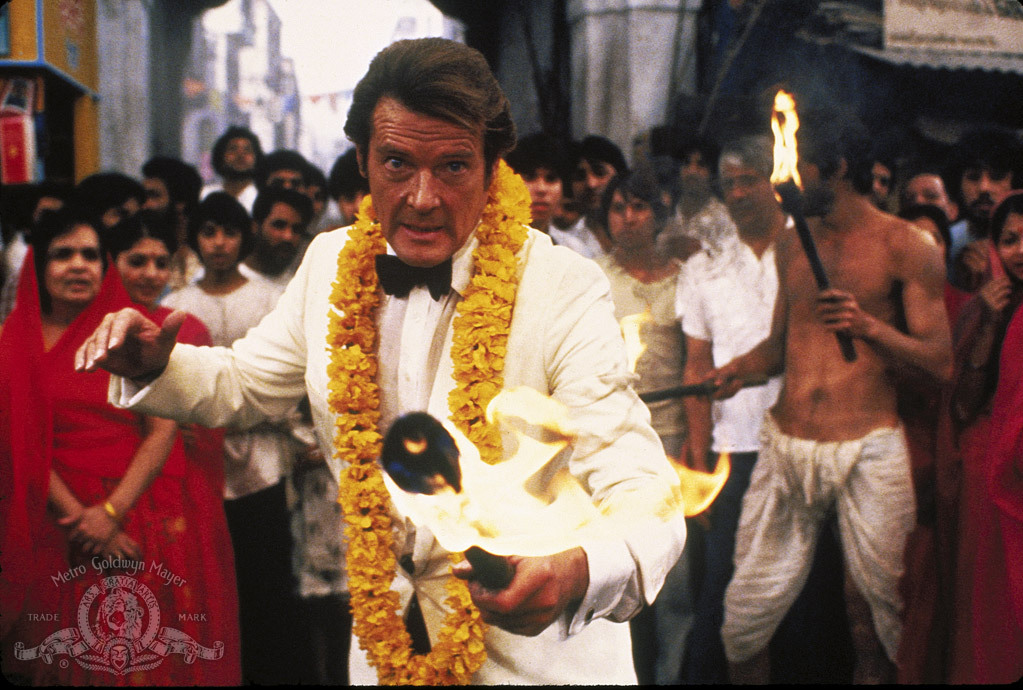 Roger Moore as James Bond in 'Octopussy'.