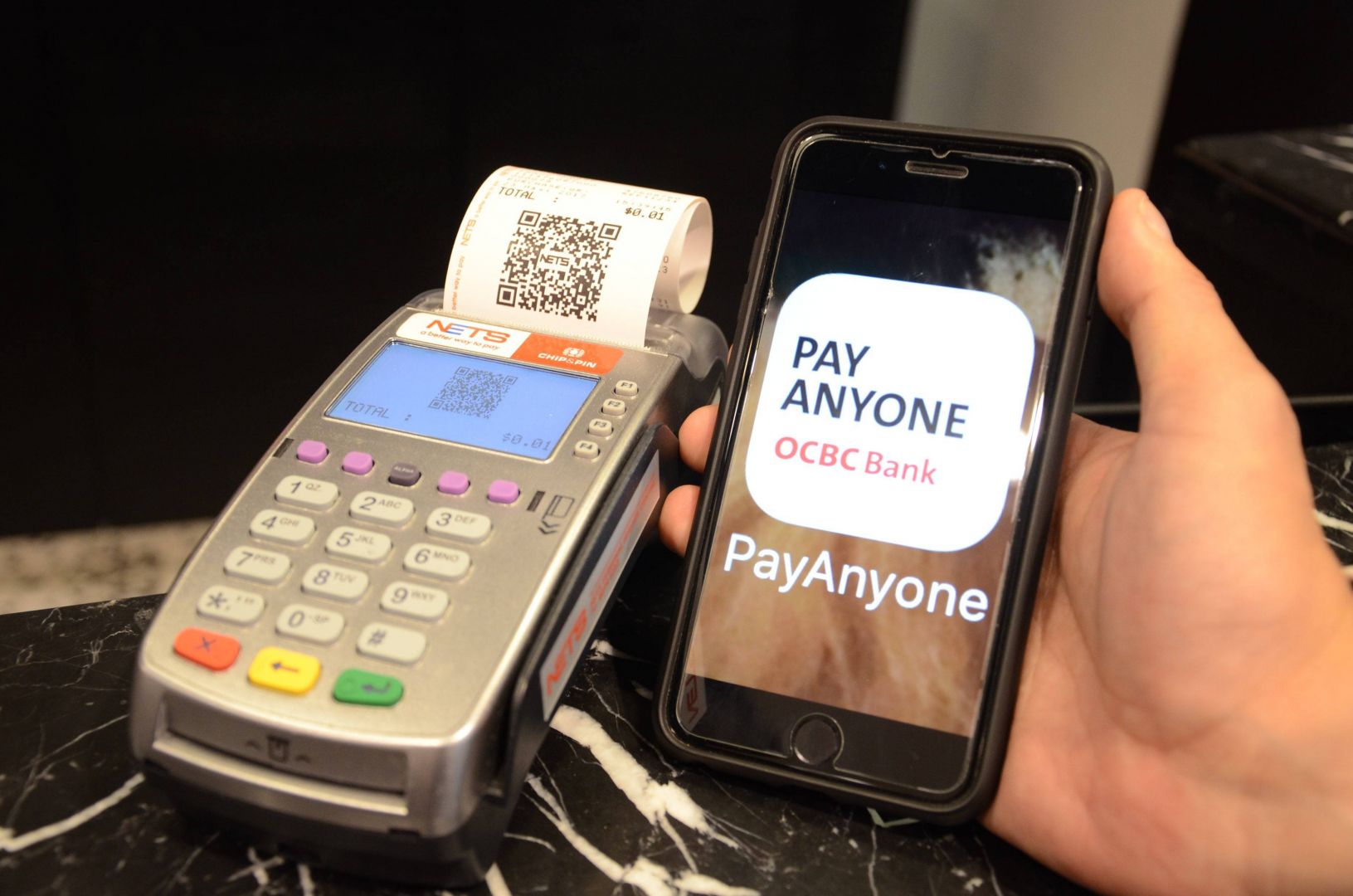 OCBC Bank has launched Pay Anyone app which allows consumers to make cashless payment through QR code.