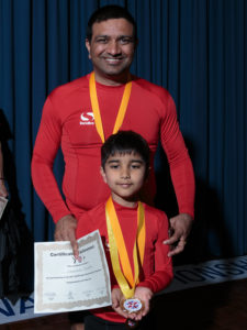 Ishwar won the UK national yoga championship.