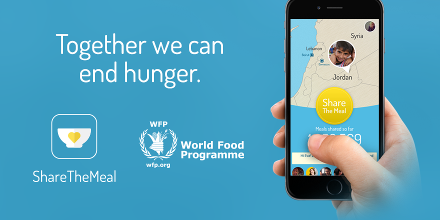 With the help of app-ShareTheMeal, people can send their donations to help Syrian and Lebanese children. 
