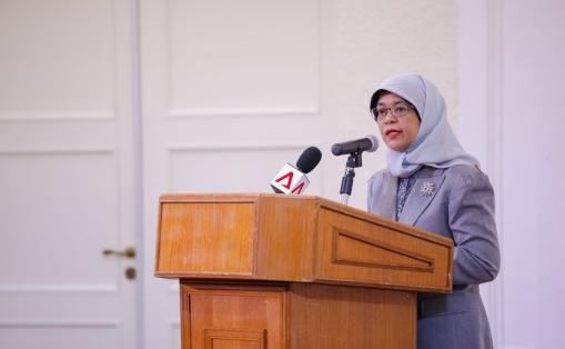 Halimah Yacob, Speaker of Parliament of Singapore.
