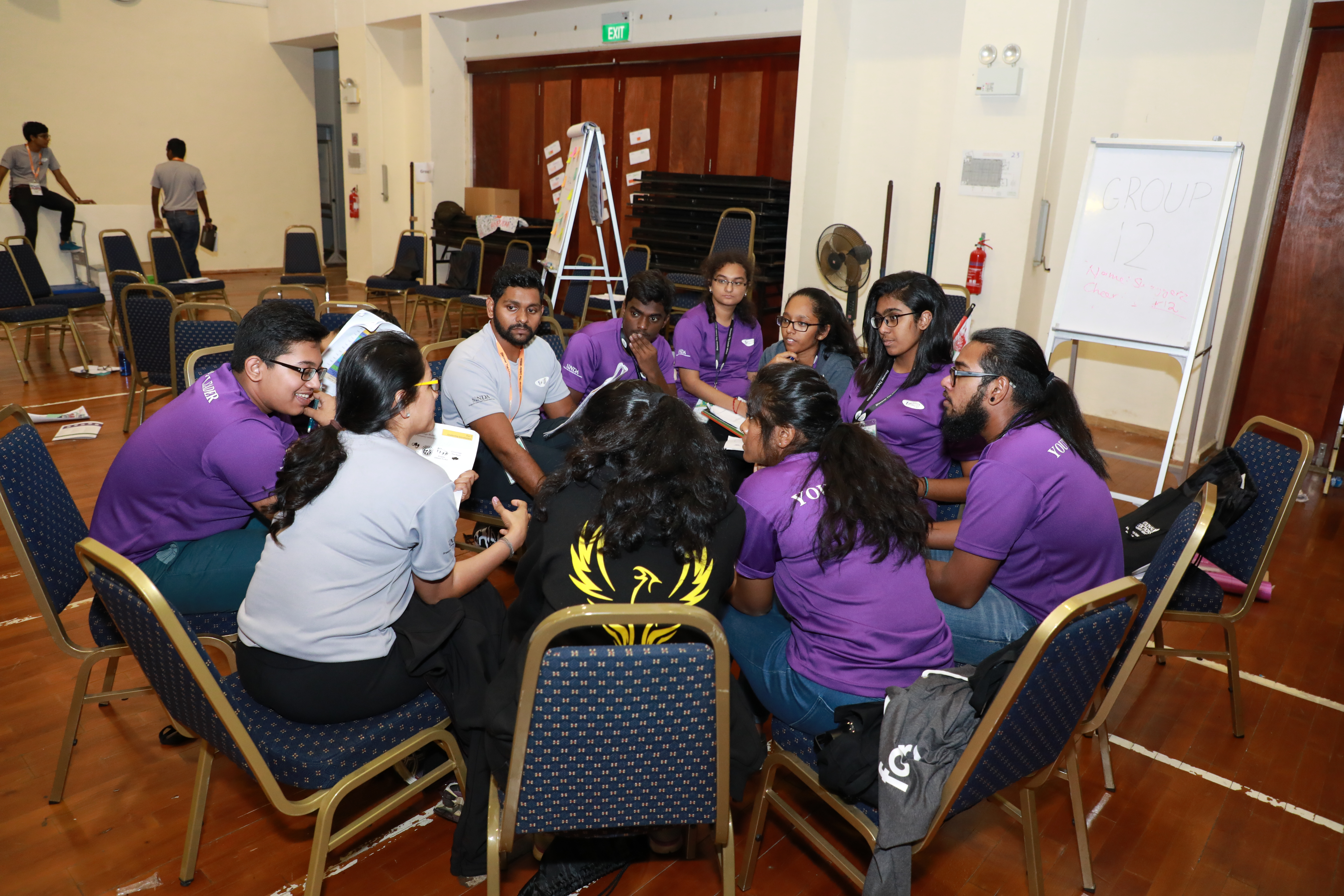 Participants at SYLS having a group discussion. Photo courtesy: SINDA