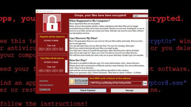 Wannacry. Photo courtesy: Wiki