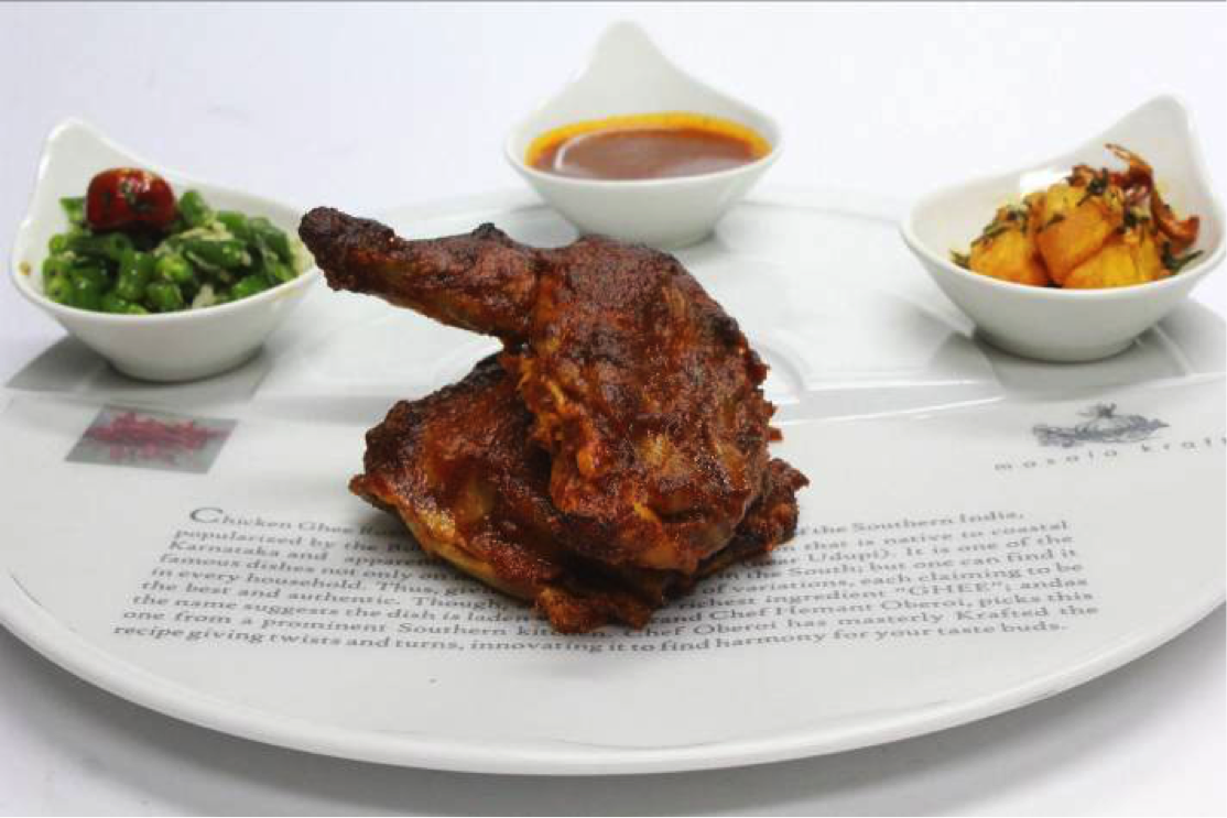 Ghee Roast Chicken Photo: Yantra by Hemant Oberoi