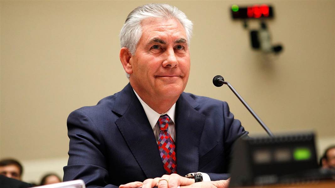 Rex Tillerson, US Secretary of State. 