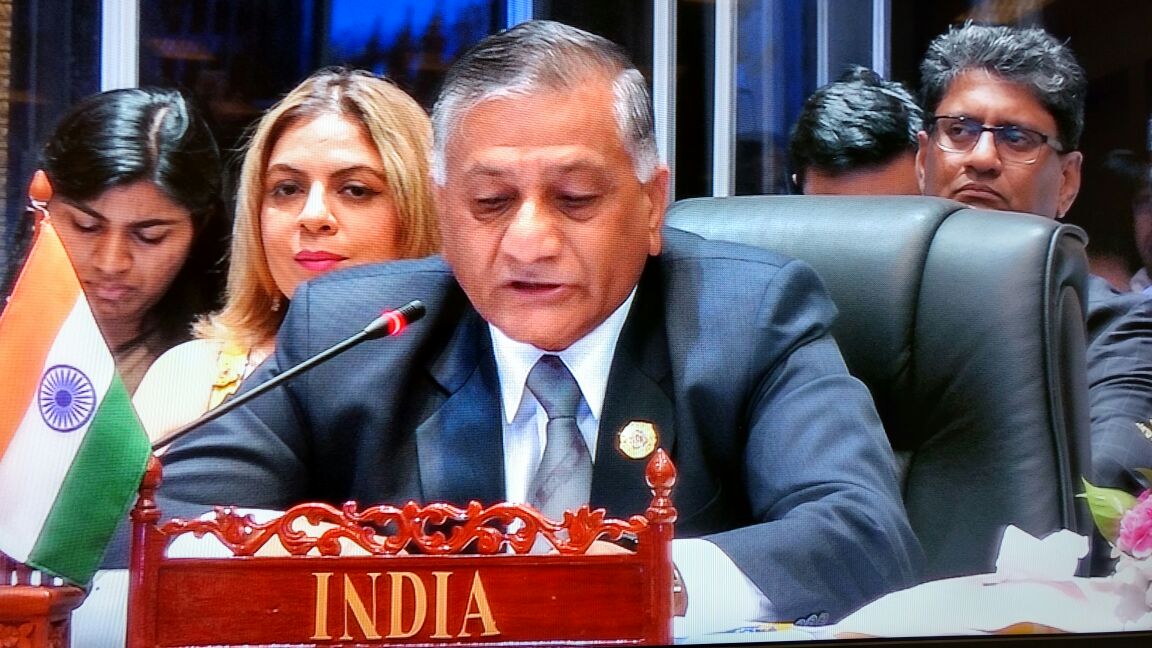 Indian Minister of State for External Affairs VK Singh 