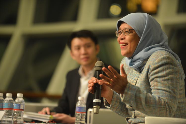 Speaker of Parliament Halimah Yacob.