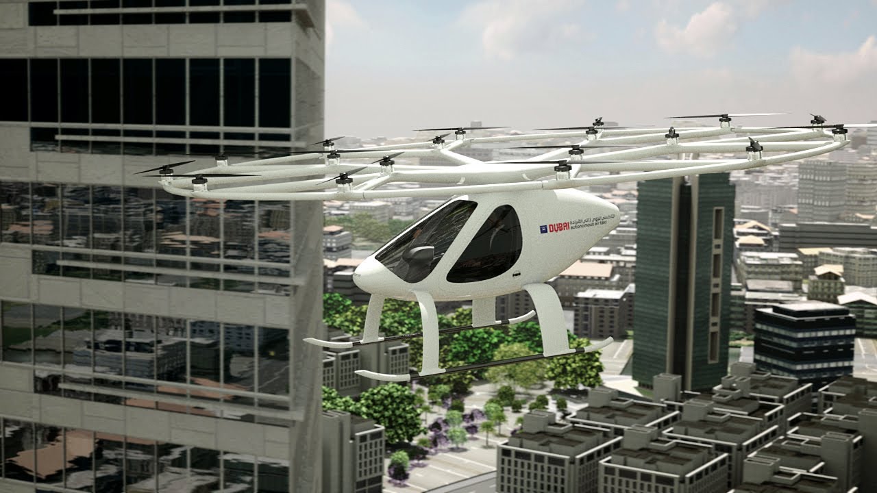 The skyline of Dubai will soon have air taxis. 