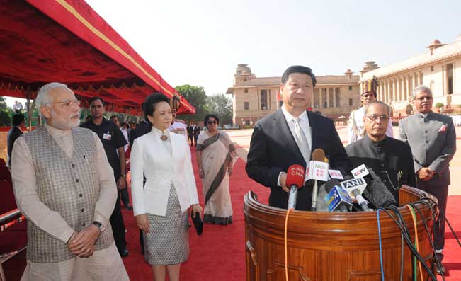 Chinese Premier Xi Jinping in India.