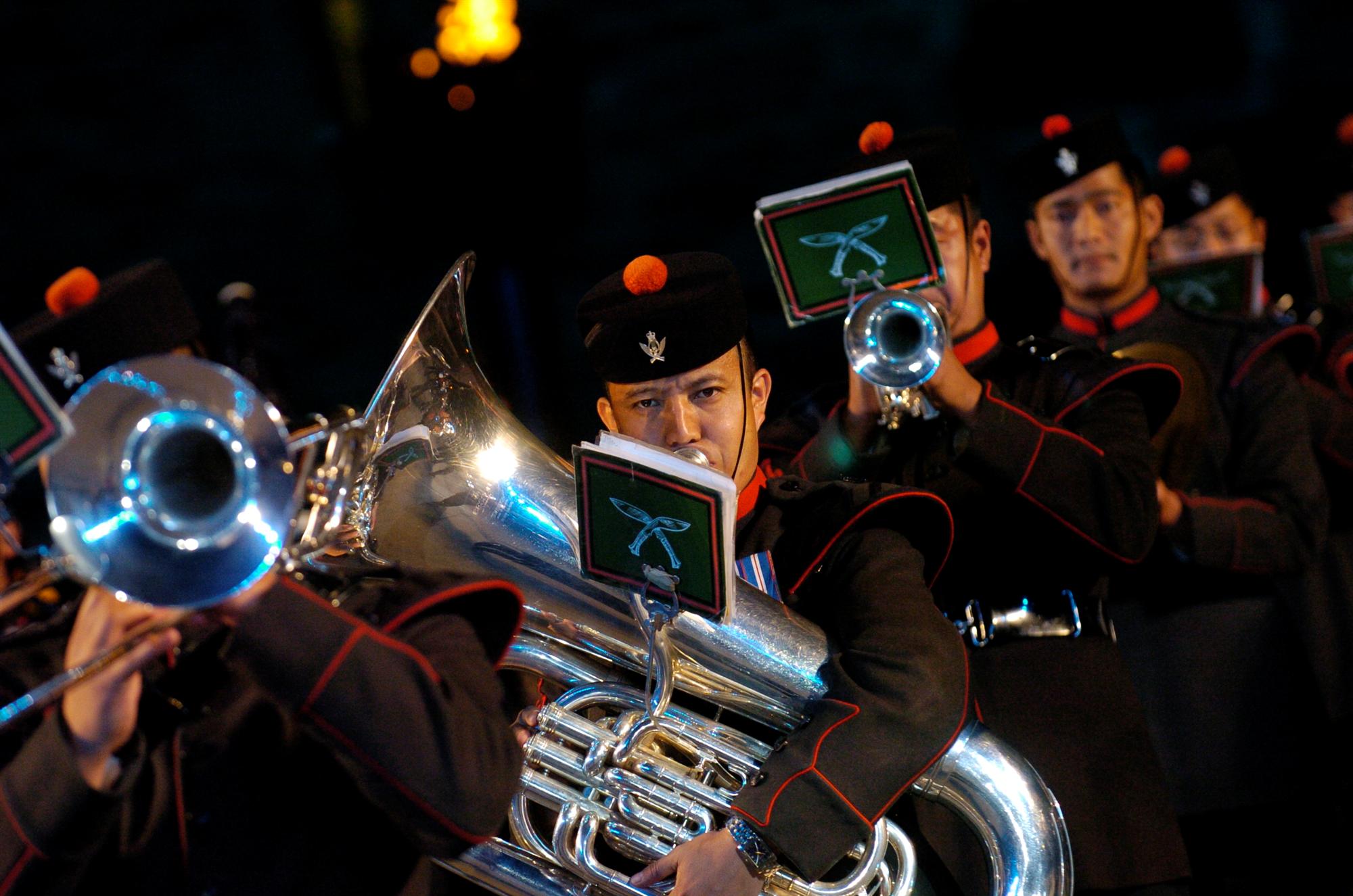 Band and Pipes and Drums of the Royal Gurkha Regiment. Photos Courtesy: The Royal Edinburgh Military Tattoo official website