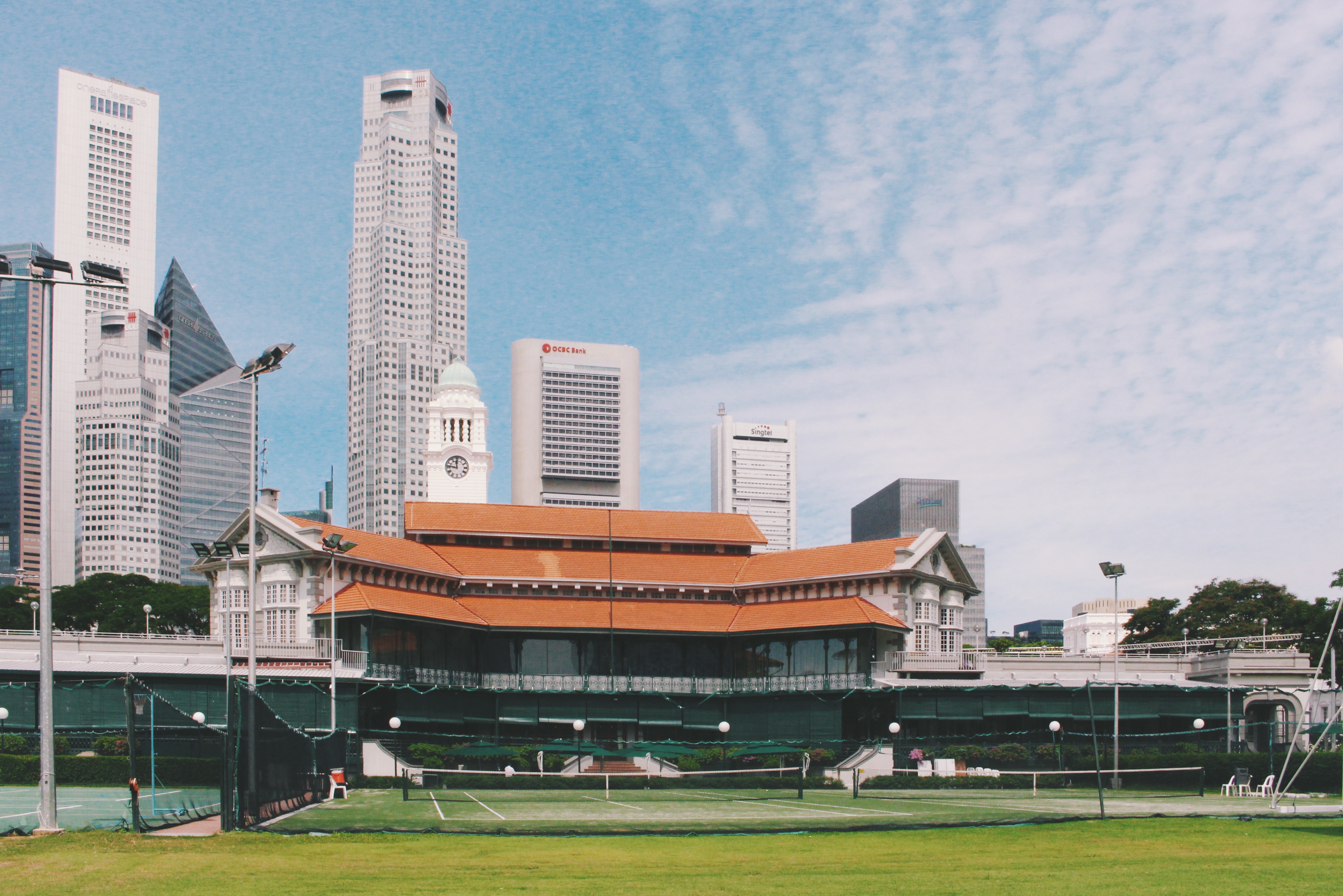 The Padang Cricket Ground. 