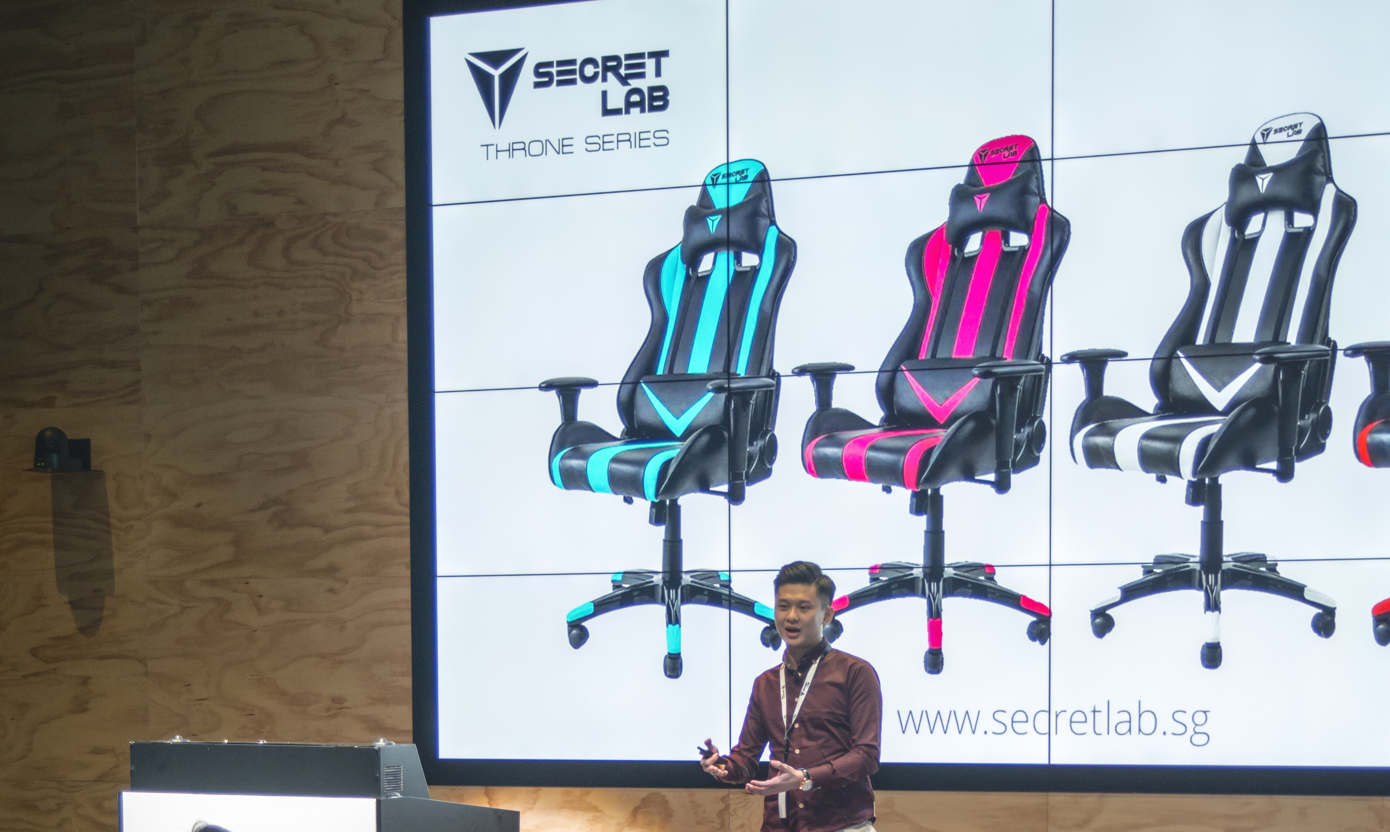 Ian Ang, Managing Director & Co-founder, Secretlab at the Go Global event Photo courtesy: Google