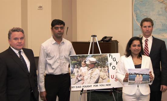 Rep. Chris Smith (left) with Indian-American Bindu Philips.