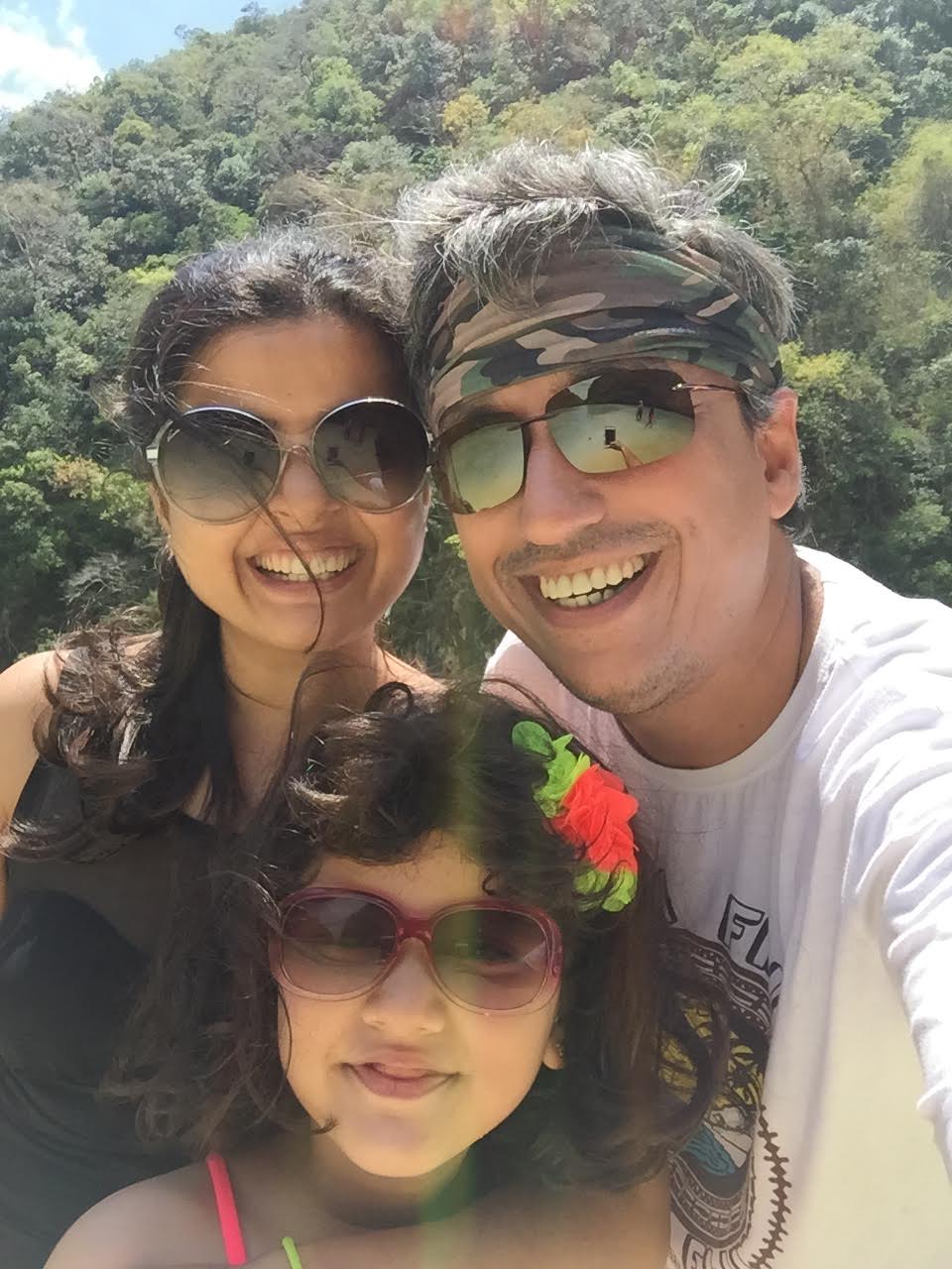 Punam Sharrma with her husband Mohit Singh and daughter Jia. Photo courtesy: Punam Sharrma