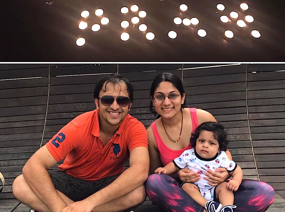 Prantik Mazumdar, Managing Partner at Happy Marketer with his wife Dipti Kamaz and son Ayaan. Photo courtesy: Prantik Mazumdar