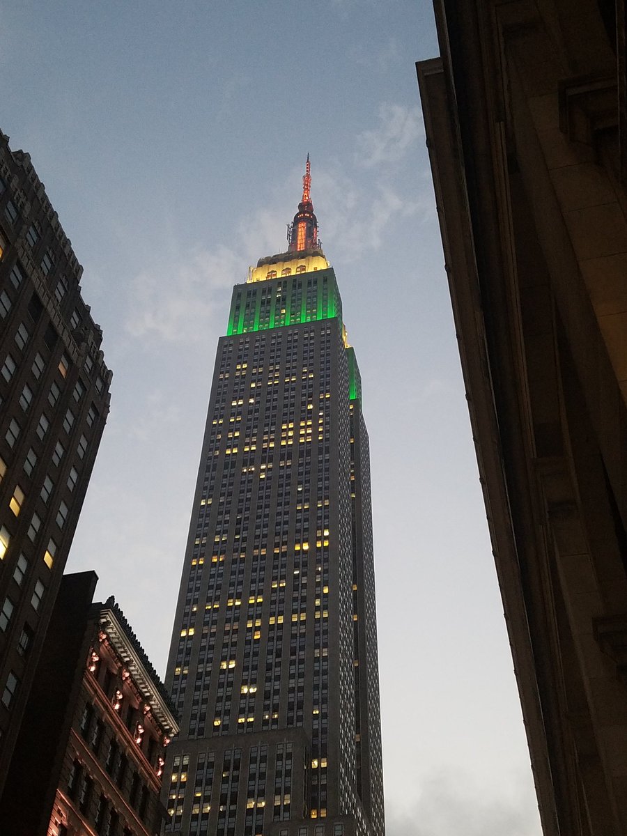Lighting on State building in Newyork.
