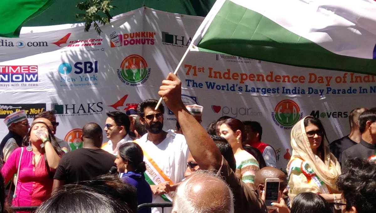 Rana Daggubati was the Grand Marshal for the parade.