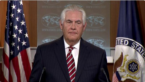 US Secretary of State Rex Tillerson 