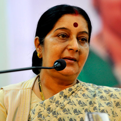 Indian External Affairs Minister Sushma Swaraj 