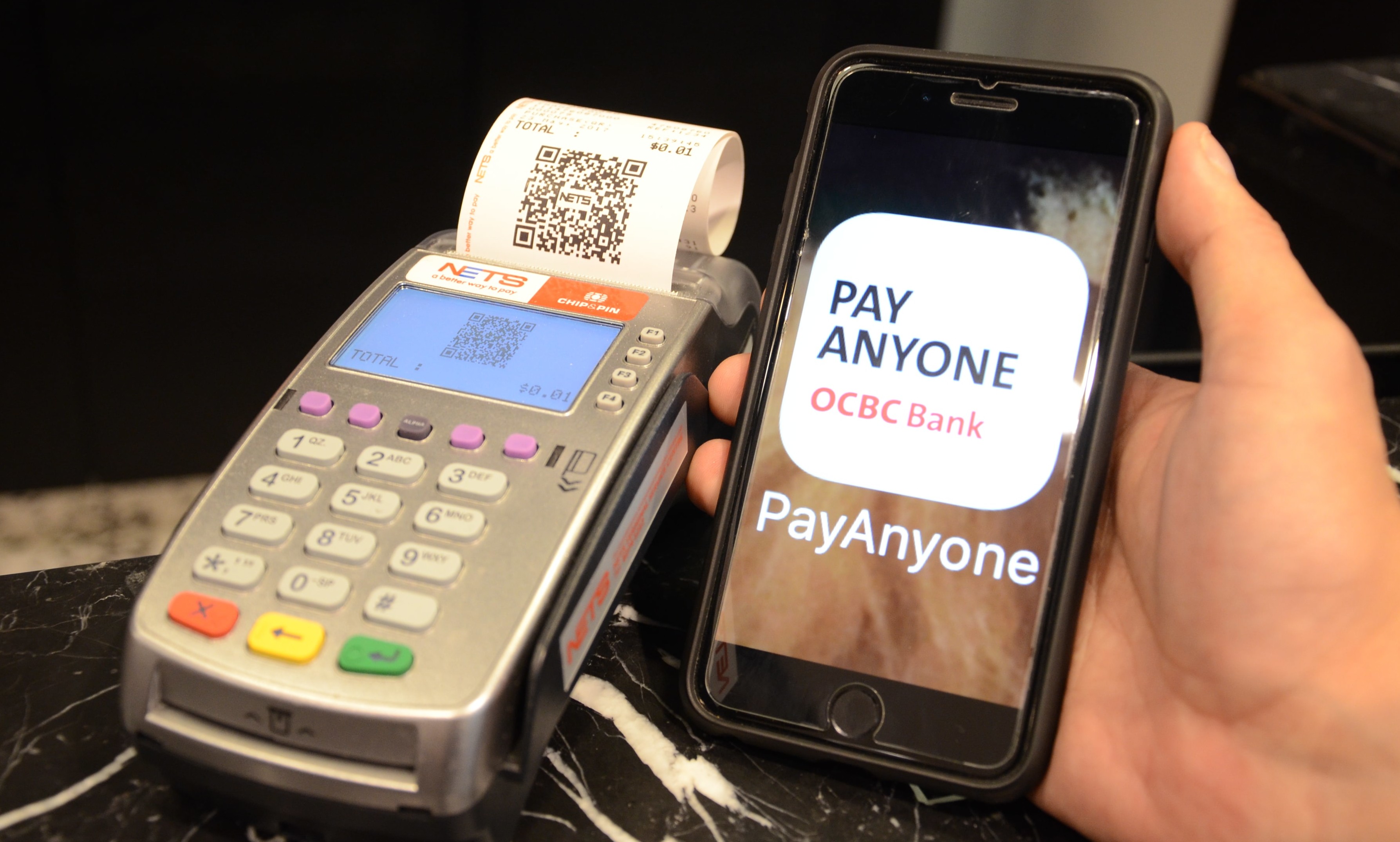 OCBC Bank has been pushing for QR code payments in Singapore. 