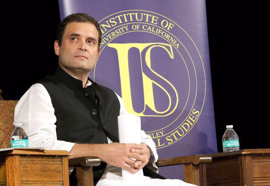 Rahul Gandhi at UC Berkeley. 
