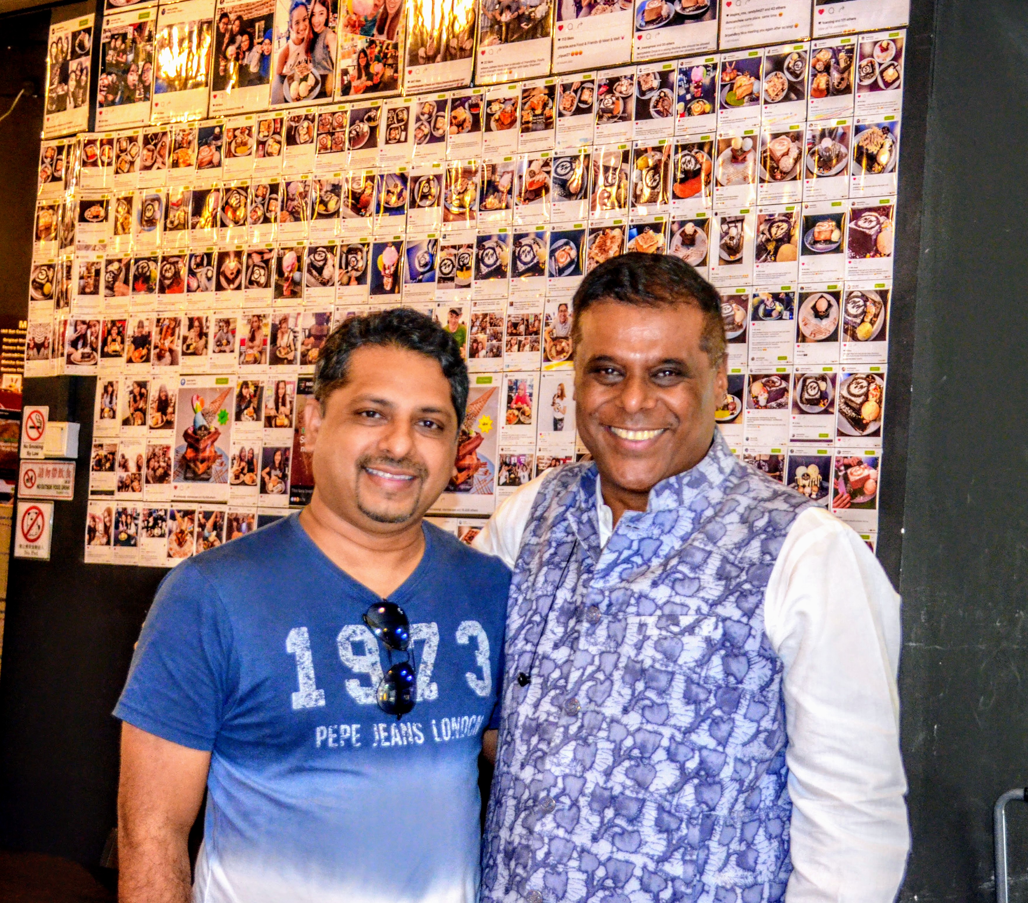 Ashish Vidyarthi with Filmwallas’s founder and CEO, Zafar Anjum Photo: Connected to India